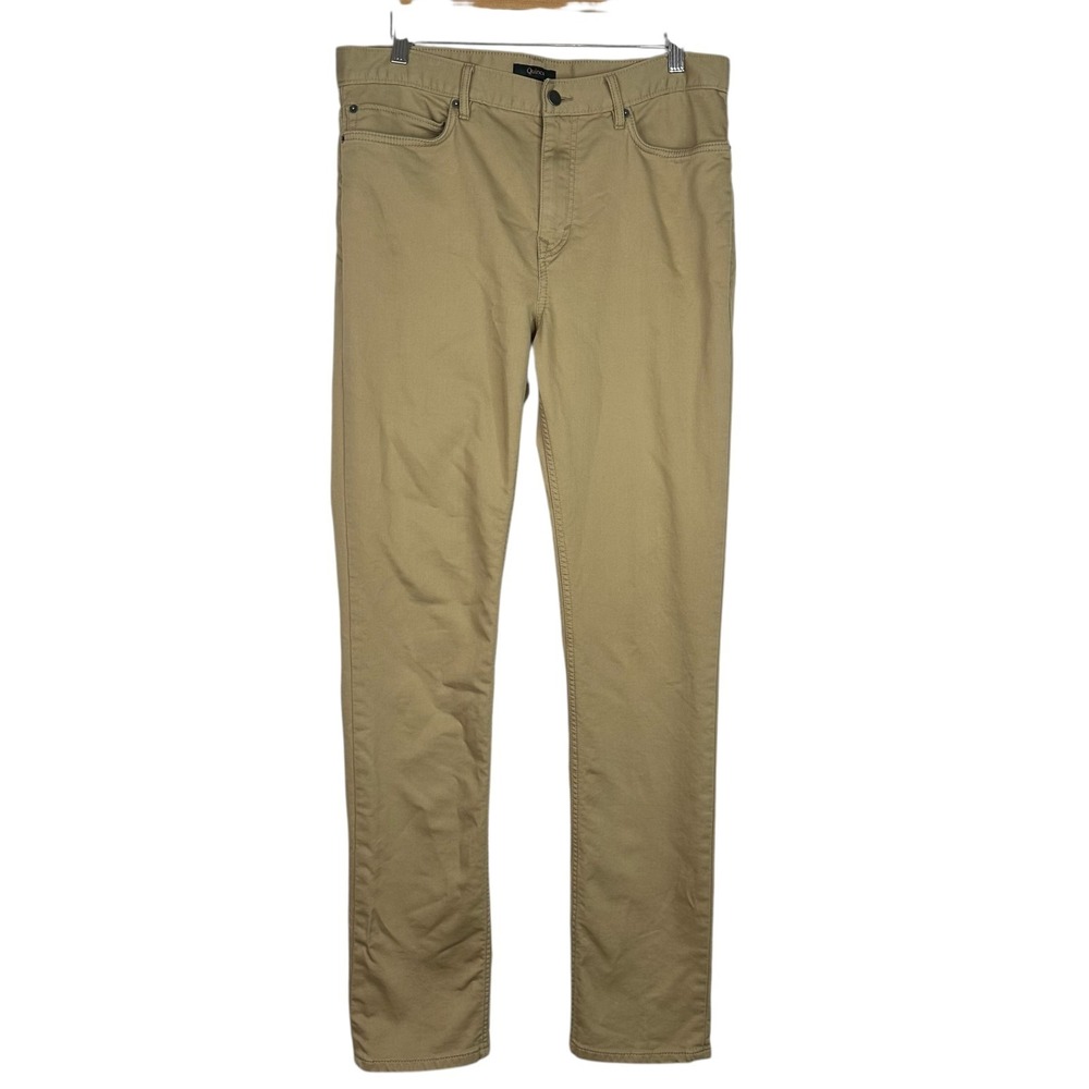 Quince Pants Mens 32x34 Khaki Comfort‎ Stretch Traveler 5-Pocket Chino Straight